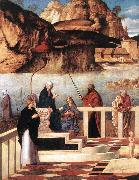 BELLINI, Giovanni Sacred Allegory (detail) dfg oil painting artist